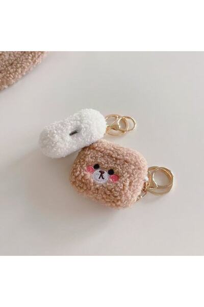 Choice غطاء سماعات رأس على شكل دب تيدي بني لطيف، مناسب لسماعات AirPods 3 و Ai...