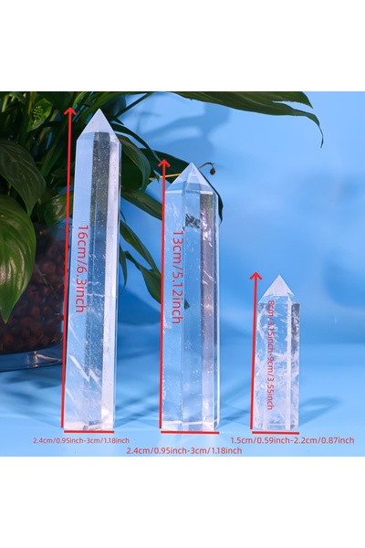 Choice حجر صهر من قطعة واحدة، 5.12 بوصة، رأس كوارتز أبيض فاخر - كريستال مصقول...