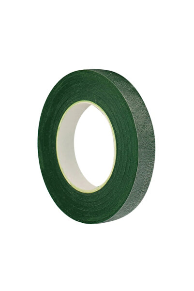 Choice شريط زهور أخضر داكن 30 ياردة 12 مم، شرائط زهور صناعية، لفافات سداة زهو...