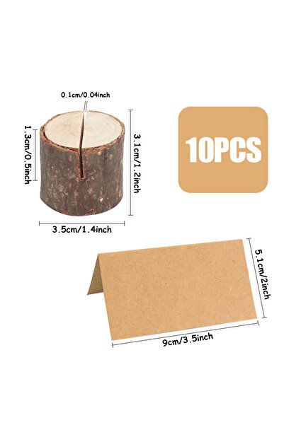 Choice مجموعة من 10 قطع من مشابك تثبيت المقاعد الخشبية الصديقة للبيئة، حاملات...