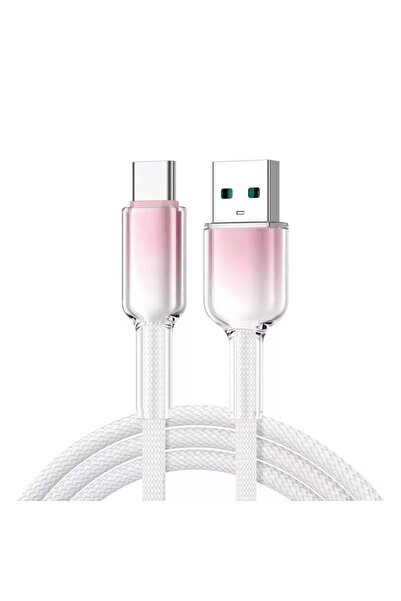 Choice كابل USB إلى Type-C وردي بطول متر واحد، يدعم الشحن السريع بقوة 120 واط...