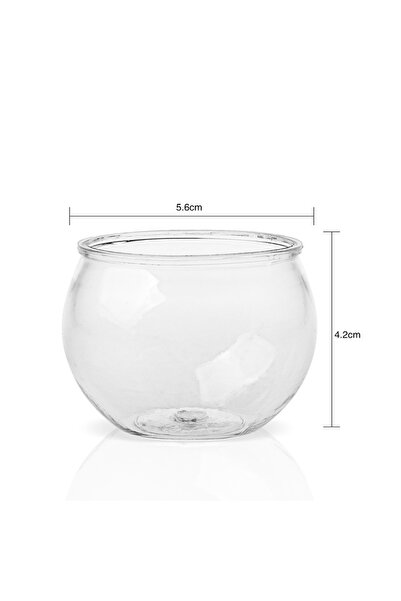 Choice1 كوب حلوى دائري للاستخدام مرة واحدة، كوب حلوى شفاف مناسب للحفلات والعط...