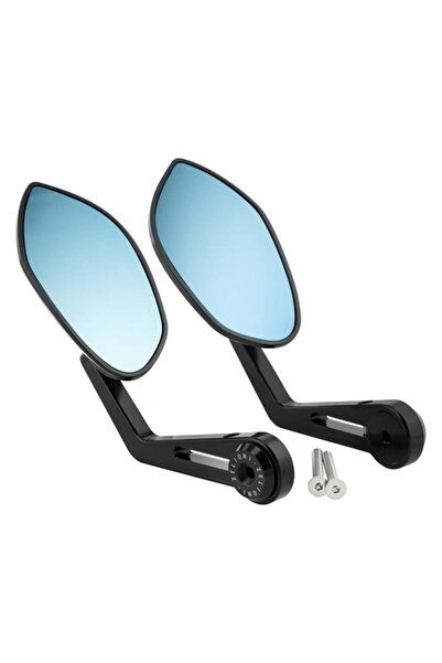 Zelioni Vespa GTS-LX-ET4 Gidon Aynası Oval *Parlak Siyah* TAKIM /
