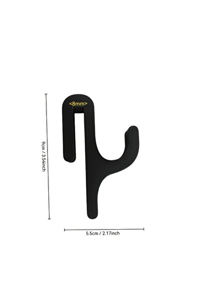 Choice black 3D Shower Door Towel Hook for 8mm Glass Doors Bathroom Hanger for Clothes Towel Bathrobes Laun