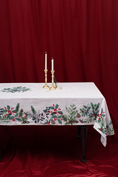 Marie Lou PİNE HAPPY CHRISTMAS MASA ÖRTÜSÜ