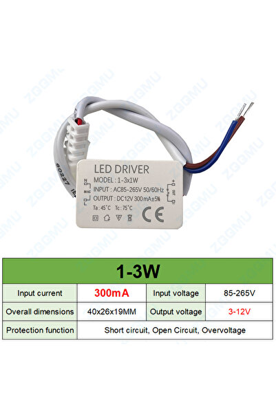Choice DC 85-265V 1-3W-300mA LED Constant Current Driver 12W 20W 30W Power Ou...