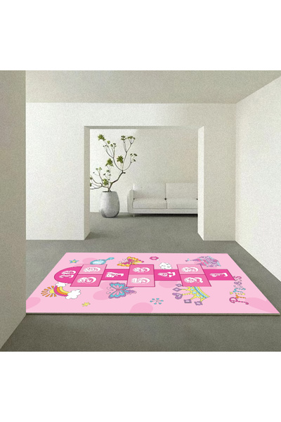 Factory Price - Princess Skip-Hop Game Rug - Pink