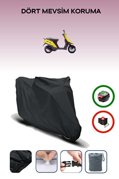 Breen Black Rear Bag Compatible Aprilia Amico 50 Compatible Motorcycle Tarpaulin Motor Cover