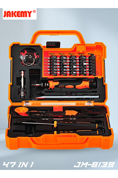 Jakemy 47 in 1 Precision Screwdriver Tool Kit with Magnetic Bits, Opening Tools, Repair Case