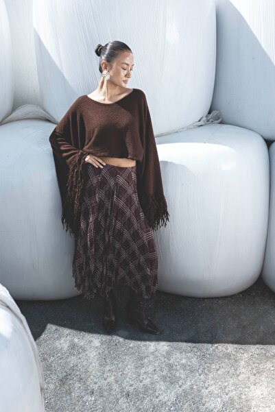 hancez Asimetrik Kesim Etek 9537