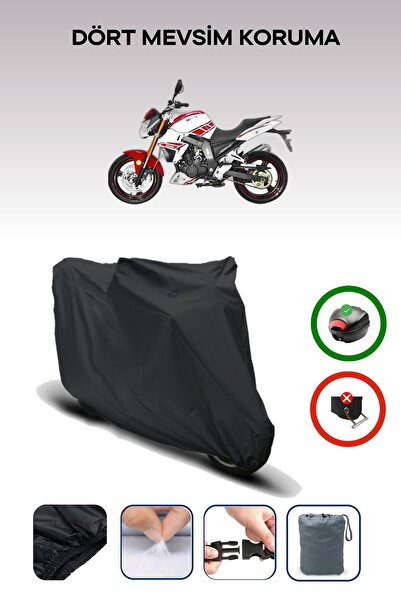 Breen Black Rear Bag Compatible Yuki Nt-250 Naked Compatible Motorcycle Canva...