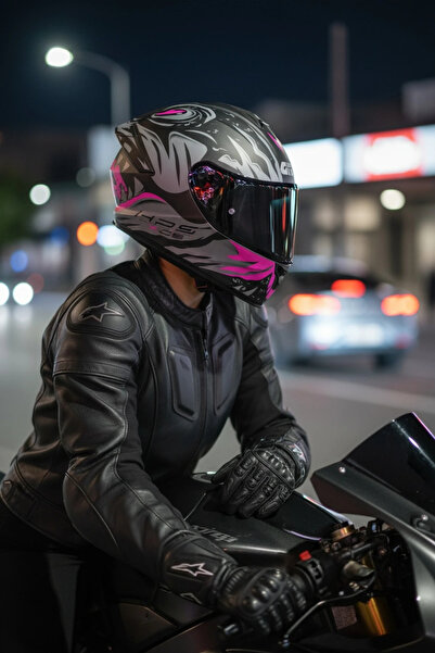 Givi 50.X SHARKBITE MAT Pembe / 1 Renkli 1 Şeffaf Vizörlü Motosiklet Kask