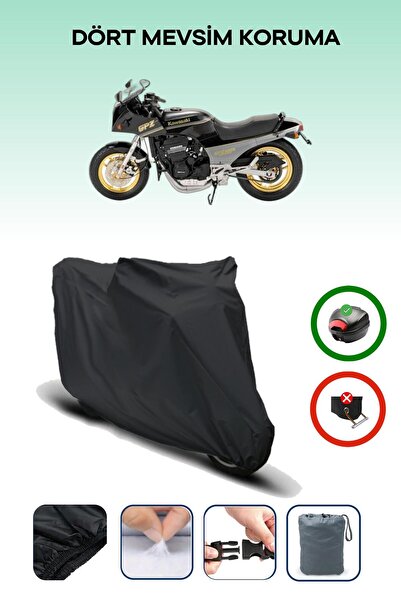 Breen Black Tail Bag Compatible Kawasaki Gpz 900 R Compatible Motorcycle Canv...
