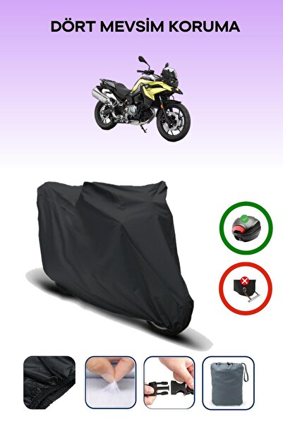 Breen Black Rear Bag Compatible Bmw F 750 Gs Compatible Motorcycle Tarpaulin ...