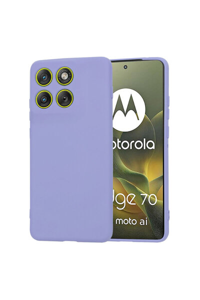 Techsuit Силиконов калъф SoftFlex за Motorola Edge 70, виолетов