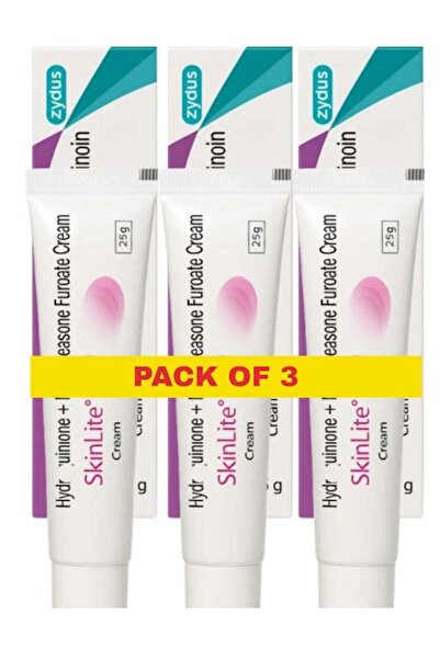 Skinlite عبوة من 3 كريمات للوجه لعلاج فرط التصبغ والبقع الداكنة، وزن كل منها 25 غرام.