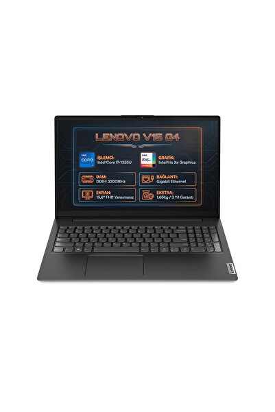 LENOVO V15 G4 Intel Core i7-1355U 16GB 512GB SSD 15.6" FHD Freedos Laptop, No...