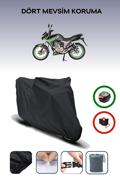 Breen حقيبة خلفية سوداء متوافقة مع غطاء محرك الدراجة النارية Mondial KD 125 F المتوافق مع الدراجات النارية