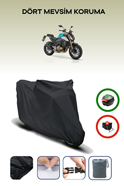 Breen Black Rear Bag Compatible Rks Srk550 Compatible Motorcycle Canvas Motor Cover