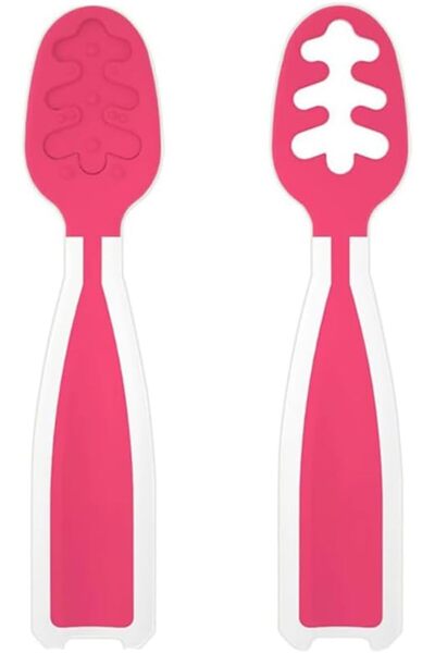 Arabest 2Pcs Baby Spoons,Food Grade Material Spoon,Toddler Food Utensils, Teething Utensils for kids