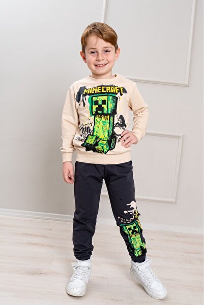 ÖRZİ Kids MEVSİYLİK ba cu imprimeu ip costum de trening pentru băieți 3-10 ani