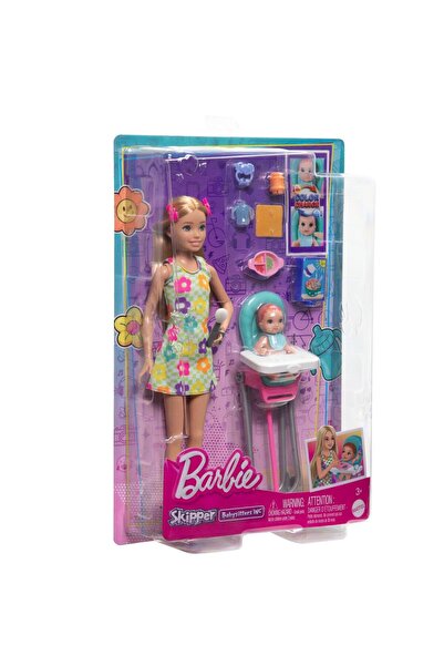 Barbie Skipper Sarı Saçlı Bebek HTK35