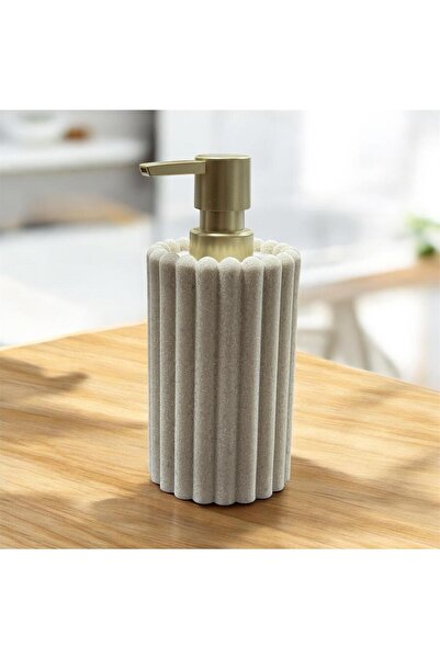 AROW Essenza Mermer Görünümlü Sıvı Sabunluk 450 Ml TKEBT Krem