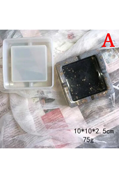 Choice3 قالب سيليكون جديد على شكل منفضة سجائر، قالب راتنج على شكل قلب مربع لأ...