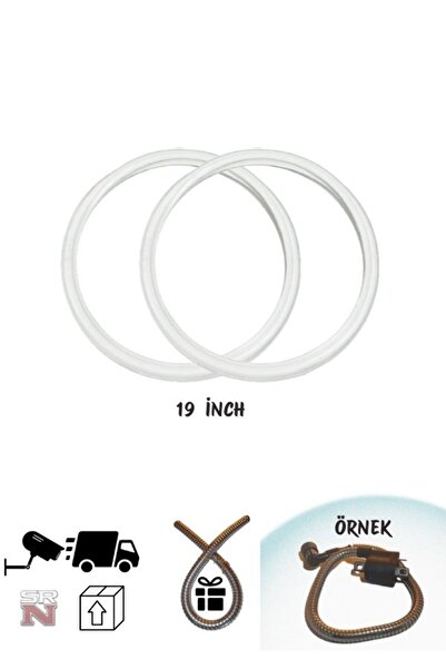 GMS CG 19 İnch Beyaz Yanak Takımı 2 adet Atlas + (buji kablo kılıfı)