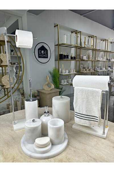 ege gross Mermer Banyo Seti- 9 Parça -Mermer Banyo Seti