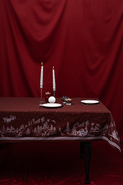 Marie Lou Față de masă BORDEAUX Crăciun Fericit