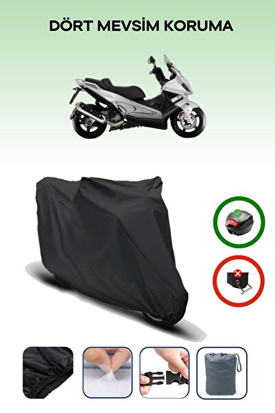 Breen Black Rear Bag Compatible Gilera Nexus 500 Compatible Motorcycle Canvas...