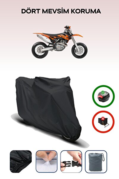 Breen Black Rear Bag Compatible Ktm 450 Smr Compatible Motorcycle Canvas Motor Cover