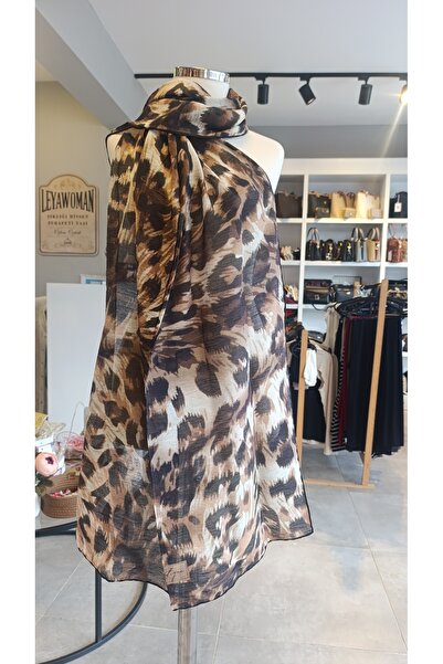 LA BOUTIQUE GÜZ SERİNLİĞİ LEOPAR DESEN ŞAL