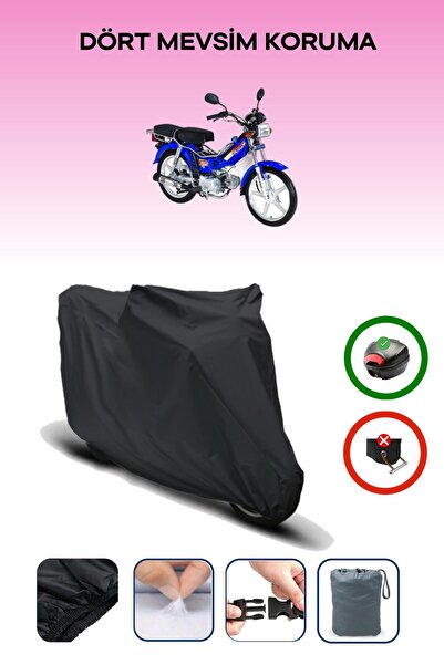 Breen Black Rear Bag Compatible Bisan Ceylan Compatible Motorcycle Tarpaulin Motor Cover