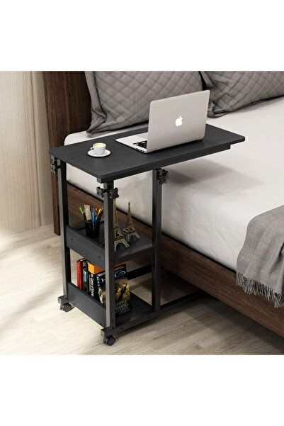 ZUIHAO طاولة جانبية قابلة لتعديل الارتفاع، قابلة للطي، مكتب كمبيوتر محمول منزلي