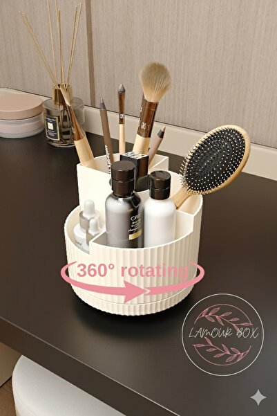 moldsan Makeup Brush Holder with 5 Compartments