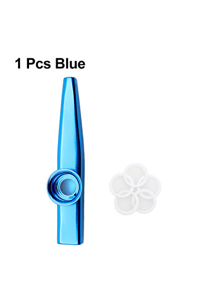 Choice17 قطعة واحدة زرقاء، 10/20 قطعة، كازو معدني ملون، آلات موسيقية أورف، فل...