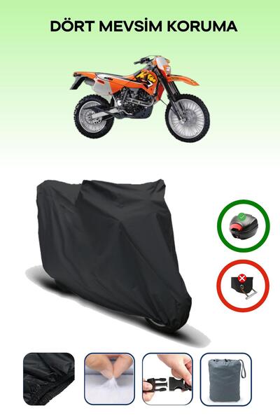 Breen Black Rear Bag Compatible Ktm 620 Sc Compatible Motorcycle Canvas Motor...