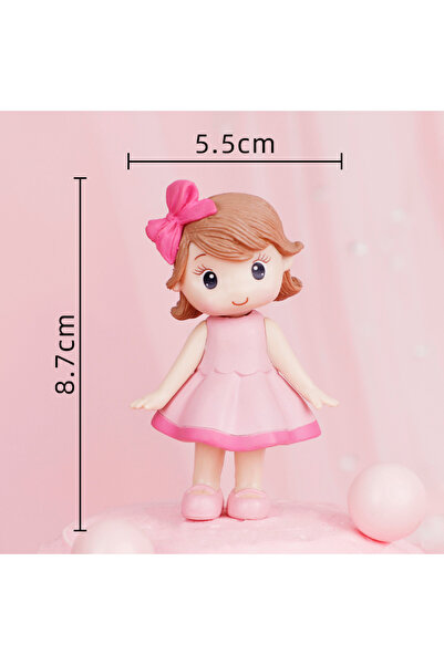 Choice21 Bow Girl Princess Cake Topper Beautiful Girl with Bow Stars for Happ...