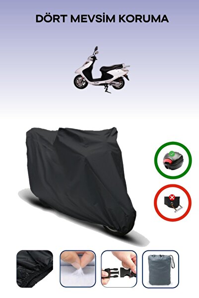 Breen Black Rear Bag Compatible Falcon Dolphin 125 Efi Compatible Motorcycle ...