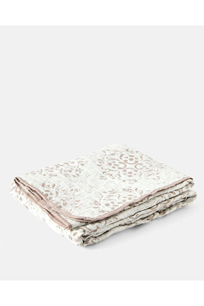 REDTAG Beige 3-Piece Jacquard Bedspread (King Size)