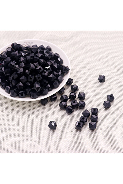 Choice6 10mm Black 500g Hand-beaded DIY Diamond-shaped Bead Woven Gypsophila ...