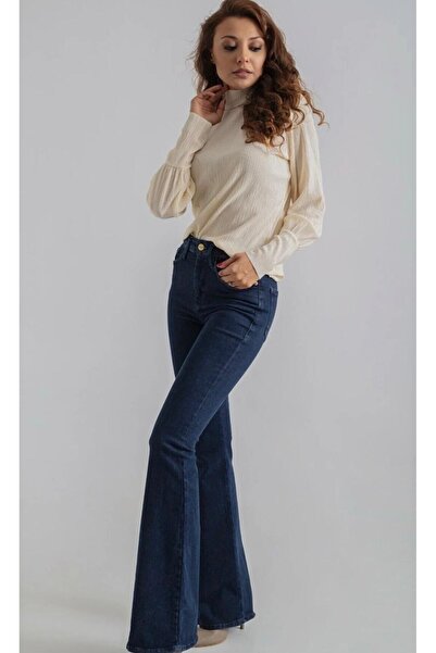 OMODA New Season//Lycra//High Waist//Is Flared Adin Denim Pants