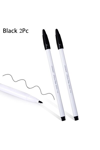 Choice8 قلم تحديد البشرة أسود اللون، قطعتان، أداة معقمة لتطويل الرموش، قلم تحديد بنقطة ثابتة، قلم تحديد البشرة