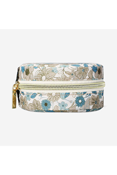 Flying Tiger Copenhagen Mavi Çiçek Desenli Takı Kutusu