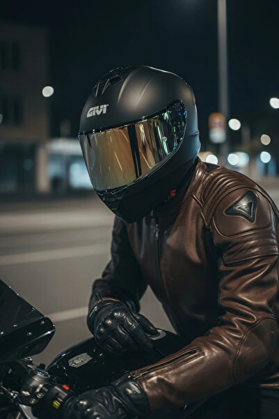 Givi 50.X Mat Siyah / 1 Renkli 1 Şeffaf Vizörlü Motosiklet Kask