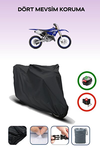 Breen Black Rear Bag Compatible Yamaha Yz 125 Compatible Motorcycle Tarpaulin...