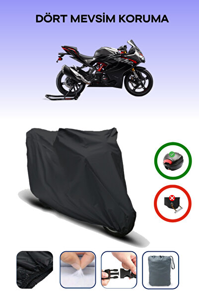 Breen Black Rear Bag Compatible with Tvs Apache Rr310 Compatible Motorcycle T...