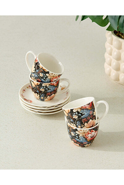 REDTAG Black Printed Espresso Set (8 Piece)